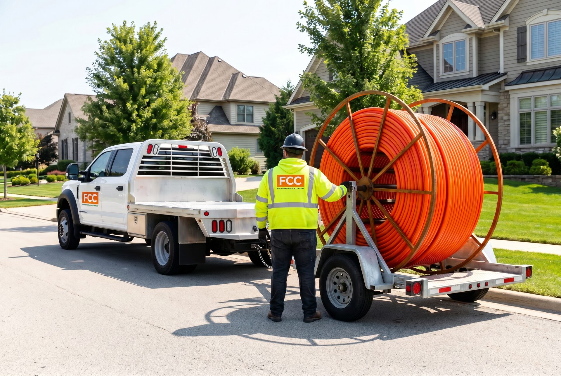 High-volume FTTH drop placement and customer turn-up on a regional FTTx program.